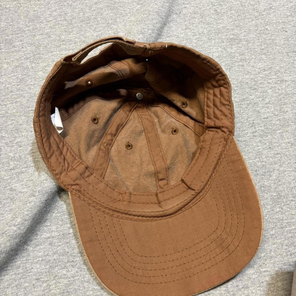 Adjustable Plain Thin Brown Cap - image 2